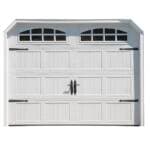 CS Garage Door with cascade windows and decorative hinges